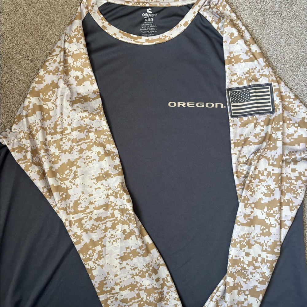 Oregon Ducks Camo Long Sleeve Shirt